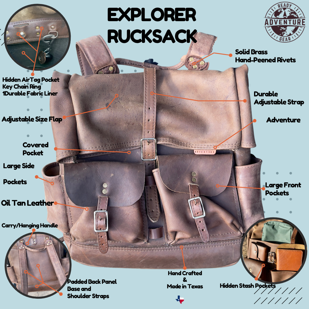 explorer gear Explorer Rucksack – Ready Adventure Gear